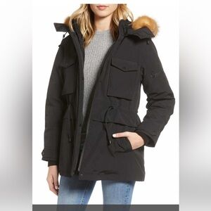 Pendleton Nordic raccoon fur trim hood anorak XS